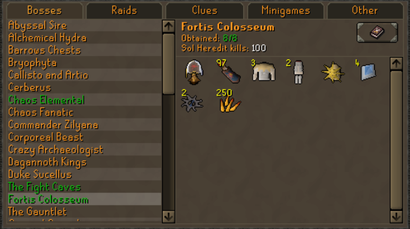 Collection Log